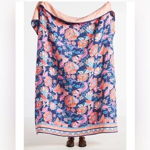 NWT Anthropologie x Alexandra Farmer The Flock Throw Blanket 50”x 70”